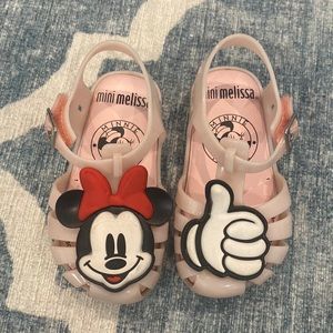 Mini Melissa Minnie Mouse sandal size 7